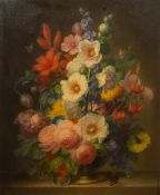IRENE M WARD (19th/20th century) British Floral Still Life Oil on canvas Signed 53 x 64 cm,
