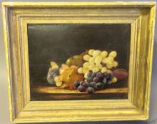 CONTINENTAL SCHOOL (19th century) Still Life of Fruit Oil on panel Signed with initials 30 x 24 cm,