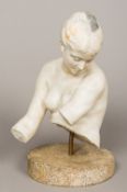 After the Antique (19th century) Bust and Torso of a Young Female Figure Marble,