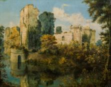 ENGLISH SCHOOL (19th century) Raglan Castle Oil on canvas 49 x 38.