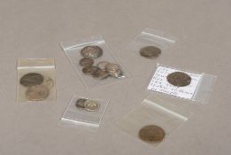 A quantity of early coins Comprising: five Roman, seven Greek and three Middle Eastern.