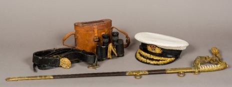 A quantity of Royal Naval accoutrements,