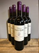 Chateau Haut-Ballet Canon-Fronsac 2002 Six bottles.