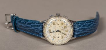 A Breitling gentleman's wristwatch The circular dial with Arabic numerals,