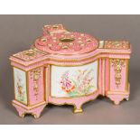 A 19th century porcelain bough pot centrepiece,