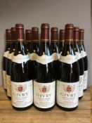 Givry Sous la Roche 1996 Twelve bottles. (12) CONDITION REPORTS: Generally good.