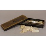 A large collection of 19th century Chinese mother-of-pearl gaming counters Various shapes and sizes,