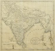 WILLIAM DARTON (1755-1819) British An Accurate Map of Hindostan or India From the Best