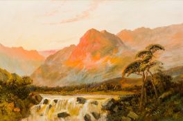 FRANCIS E JAMIESON (1895-1950) British (AR) Highland Riverscape Oil on canvas Signed 74 x 49.
