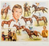 PETER DEIGHAN (born 1941) Irish (AR) Lester Piggott's 1,000 & 2,