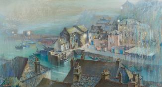 ROY STRINGFELLOW (born 1921) British (AR) Polperro Pastels Signed 91 x 49 cm,