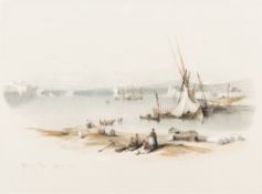 After DAVID ROBERTS (1796-1864) British Port of Tyre; together with Citadel of Sidon Prints Signed,