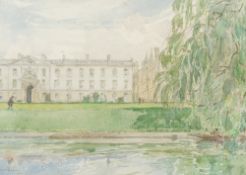 MARY McCROSSAN (1864-1934) British King's College from The Backs,