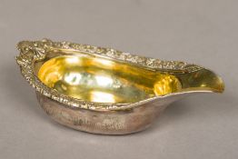 A George IV silver and silver gilt pap boat, hallmarked London 1813,