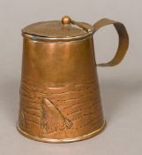 An Arts & Crafts copper lidded jug,
