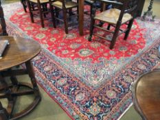 A Sarough wool carpet 391 x 290 cm.