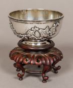 A small Chinese silver bowl,