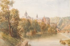 Attributed to GEORGE BARNARD (1815-1890) British Weilburg Watercolour Inscribed with title and