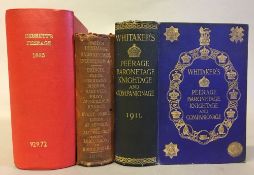 Debrett's Peerage, Baronetage, Knightage and Companionage and Whitaker's Peerage, etc.