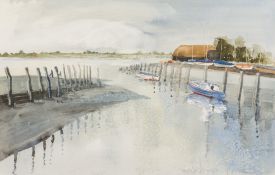 DAVID J WESTON (20th century) British (AR) Coastal Scenes Watercolours One signed (a pair);