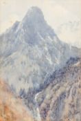 EDITH GITTINS (1845-1910) British Mountain Scene Watercolour Signed 16 x 24 cm,