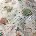 A Beatrix Potter fabric curtain