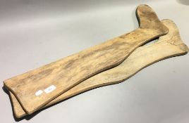 A pair of 19th century stocking stretchers