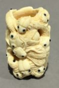 A bone netsuke