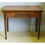 A 19th century mahogany tea table