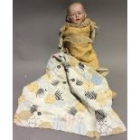 A German Gebruder Knoch Bisque headed 'Laughing Boy' doll,