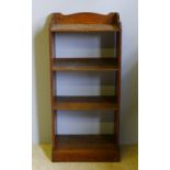 An early 20th century oak bookcase