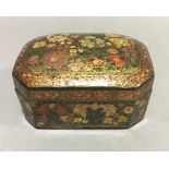 A Kashmiri papier mache box