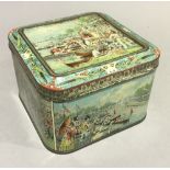 A Huntley and Palmers Henley Regatta biscuit tin