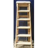 A vintage pine stepladder