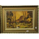 GEORGE DEAKINS, oil, coastal scene landscape,