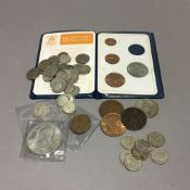 A quantity of coins,