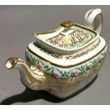 A Spode porcelain teapot and cover, circa 1805,