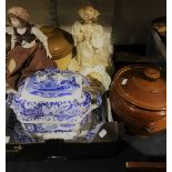 A quantity of china, dolls,