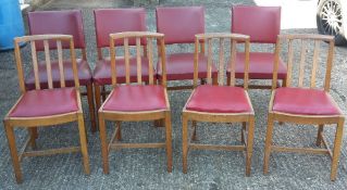 Eight various vintage chairs