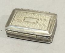 A small Georgian silver vinaigrette