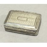 A small Georgian silver vinaigrette