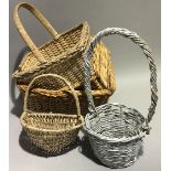A small quantity of wicker baskets