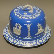 A Victorian Copeland cheese dome and plate.