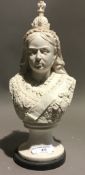 A bust of Queen Victoria