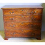 A George III mahogany chest of drawers