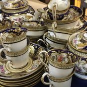 A Spode felspar porcelain tea set, circa 1825,