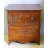 A mahogany commode