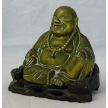 A Chinese brass Buddha,