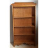 An early 20th century oak bookcase