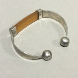 A Norwegian silver bangle